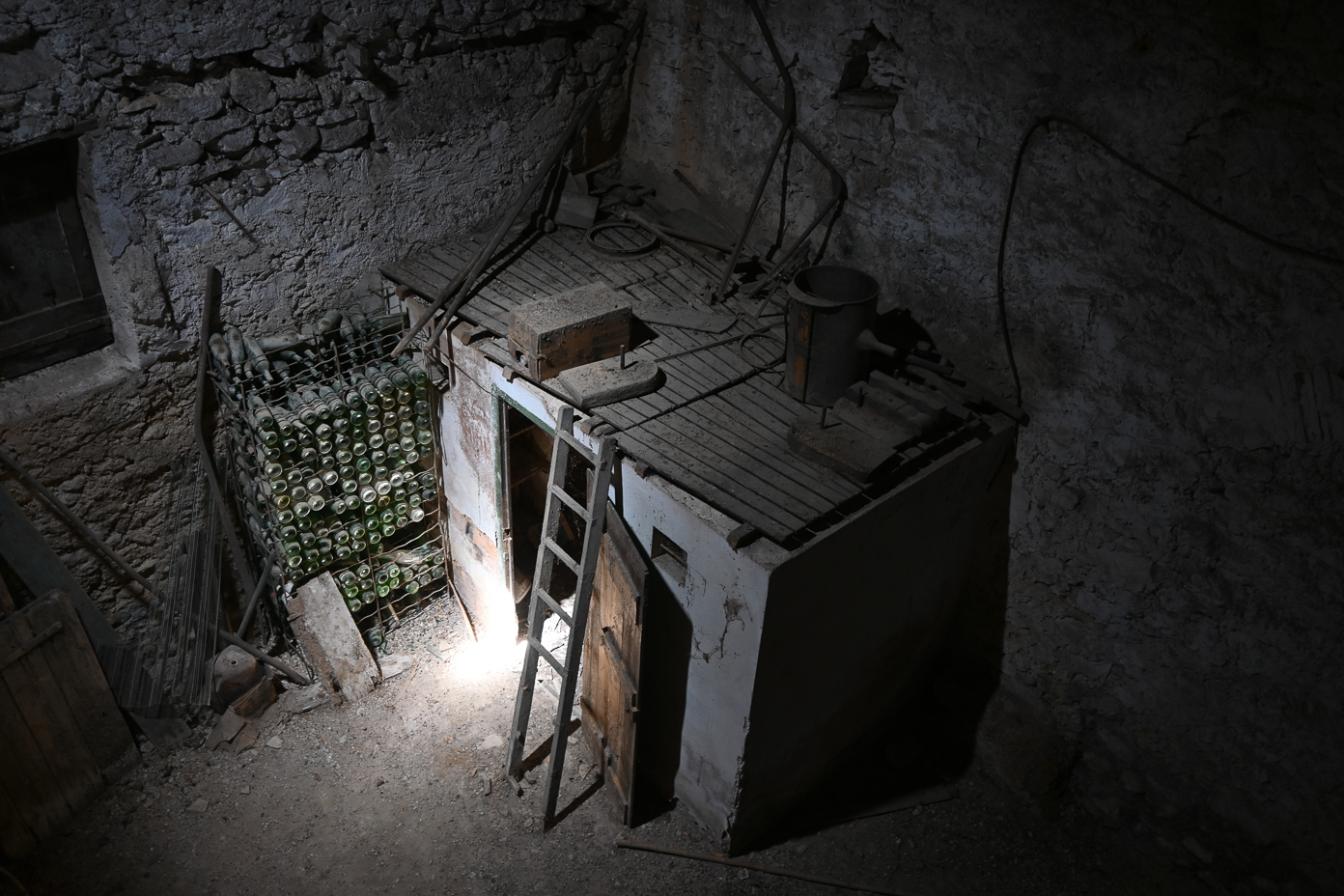 Photo existant stockage vin